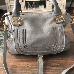 Chloe Marci Medium Double Carry Satchel Bag
